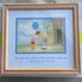 Disney Art | Disney Winnie The Pooh Christopher Robin Framed Picture Wall Decor Friends 11x10 | Color: Blue/Yellow | Size: Os