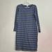 Lularoe Dresses | Lularoe Debbie Striped Dress | Color: Blue | Size: M