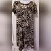 Lularoe Dresses | Lularoe Pocket T-Shirt Dress Black And Tan Abstract Print Women's Xxs | Color: Black/Tan | Size: Xxs