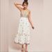 Anthropologie Dresses | Anthropologie Payal Pratap Norah Nora Embroidered Midi Dress Euc Size 12/14 | Color: Cream/White | Size: 12