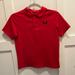 Under Armour Shirts & Tops | Boys Under Armour Red Polo Size Youth Large | Color: Red | Size: Lb