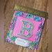 Lilly Pulitzer Office | Bf Sale Lilly Pulitzer Letter "B" Monogram Sticker Party All The Tide Nwt | Color: Gold/Pink | Size: Os