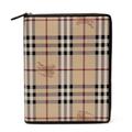 Burberry Tablets & Accessories | Burberry Haymarket Check Coated Logo Canvas Ipad 2 Zip Cover Case | Color: Cream/Tan | Size: Os