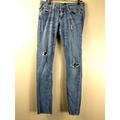 Levi's Jeans | Levis 524 Jeans Womens Size 5 Medium Too Superlow Blue Denim Distressed Pants | Color: Blue | Size: 5j