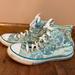 Converse Shoes | Converse Sneakers High Top Mermaid Chuck Taylor Green Blue Teal Girls Size 3 | Color: Blue/Green | Size: 3bb