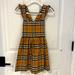 Burberry Dresses | Burberry Girl’s Dress With Side Buttons | Color: Black/Tan | Size: 4g