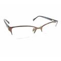 Coach Accessories | Coach Leigh Hc 5046 9155 Brown Tortoise Half Rim Eyeglasses Frames 52-18 135 | Color: Brown | Size: Os