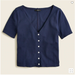 J. Crew Tops | J. Crew Ribbed V-Neck Cardigan Top S Nwt Navy | Color: Blue | Size: S