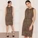 J. Crew Dresses | J.Crew Vegas Animal Leopard Print Sheath Dress Knee Length Bi-Stretch Cotton | Color: Black/Brown | Size: 6