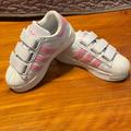 Adidas Shoes | Little Girls, Adidas Tennis Shoes | Color: Pink/White | Size: 1bb