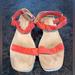 Anthropologie Shoes | Anthropologie Fiona Sport Sandals Red Suede Size 40, Us 9 | Color: Red | Size: 40