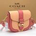 Coach Bags | Coach Georgie Saddle Bag In Colorblock Color: Gold/Faded Blush/Taffy | Color: Gold/Pink | Size: 8 1/4" (L) X 6 3/4" (H) X 2 3/4" (W)