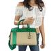 Michael Kors Bags | Michael Kors Jet Set Travel Medium Satchel Shoulder Duffle Bag Mk Palmetto Green | Color: Green/Tan | Size: Os