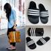 Adidas Shoes | Adidas Adilette Comfort Slides | Color: Black/White | Size: 9