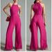 Anthropologie Pants & Jumpsuits | Anthropologie Linen Blend Cutwork Jumpsuit, Size 6 | Color: Pink | Size: 6