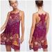 Free People Dresses | Free People Intimately Who’s Sorry Now Printed Slip Lace Dress Purple | Color: Purple | Size: S