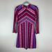 Free People Dresses | Free People Nwt Pink Boho Pattern Mini Dress Size Small | Color: Pink/Purple | Size: S