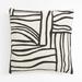 Anthropologie Accents | New Anthropologie Abstract Boho Black & White Throw Pillow Cover Case 20" X 20" | Color: Black/White | Size: Os