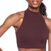 Athleta Intimates & Sleepwear | Athleta Vinyasa Sports Bra Womens Small Burgundy Red High Neck Open Back Halter | Color: Red | Size: S