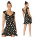Free People Dresses | Free People Like A Lady Black Floral Mini Skirt Size S New | Color: Black | Size: S
