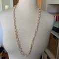 J. Crew Jewelry | J.Crew Pearl Necklace Long Necklace | Color: Gold/White | Size: Os