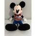 Disney Toys | Large Walt Disney World Mickey Mouse Cast Member Plushie | Color: Black/Blue | Size: Osbb