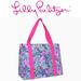 Lilly Pulitzer Bags | Lilly Pulitzer Insulated Market Shopper Tote | Color: Blue/Pink | Size: 18"W X 9"D X 14"H