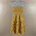 American Eagle Outfitters Dresses | New Ae Strapless Eyelet Sundress Mustard | Color: Orange/Yellow | Size: Lj