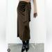 Zara Skirts | Bow Midi Skirt From Zara, Dark Green | Color: Green | Size: L