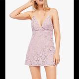 Free People Dresses | Free People Lavender Lace Dress Size 6 Perfect Summer Dress! | Color: Cream/Purple | Size: 6