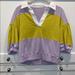 Kate Spade Tops | Kate Spade Frozen Lilac Stripe Polo Knit Tee | Color: Purple/Yellow | Size: S