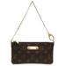 Louis Vuitton Bags | Louis Vuitton Milla Brown Canvas Clutch Bag (Pre-Owned) | Color: Brown | Size: Os