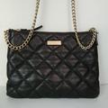 Kate Spade Bags | Kate Spade Quilted Cow Leather Crossbody Bag | Color: Black | Size: 10" W X 7.5" H