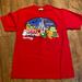 Disney Shirts | Disney Christmas Magic Kingdom Shirt Mens Small Red | Color: Red | Size: S