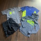 Under Armour Shirts & Tops | Boys Medium Under Armor North Face Lot Shirts Shorts Athletic. | Color: Blue/Gray | Size: Mb