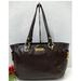 Coach Bags | Coach Gallery Brown Patent Leather Zipper Pocket Satchel Shoulder Bag | Color: Brown | Size: Os