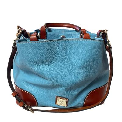 Dooney & Bourke Bags | Dooney & Bourke Sky Blue Pebble Grain Brenna Purse Handbag With Dustbag | Color: Blue | Size: Os