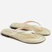 J. Crew Shoes | Menorca Padded Thong Sandals In Metallic Leather | Color: Gold | Size: 7