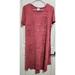 Lularoe Dresses | Lularoe Carly Dress High Low Dusty Pink Mauve Medium Textured Womens | Color: Pink | Size: M