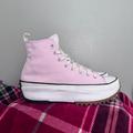 Converse Shoes | Converse Run Star Hike Chucky Platform Two Tone Pink Shoes | Color: Pink/White | Size: 11.5