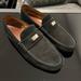 Gucci Shoes | Gucci Driver In Black Suede - Men’s (8) | Color: Black/Silver | Size: 8