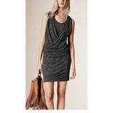 Burberry Dresses | Burberry Brit, Dark Gray, Janey Drape Front Dress. Size Small | Color: Gray | Size: S