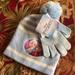 Disney Accessories | Disney Frozen Hat & Glove Set Nwt One Size | Color: Blue/White | Size: Osg