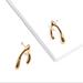 Anthropologie Jewelry | Anthropologie 14k Gold Filled Vermeil Dainty Petite Abstract Earrings | Color: Gold | Size: Os