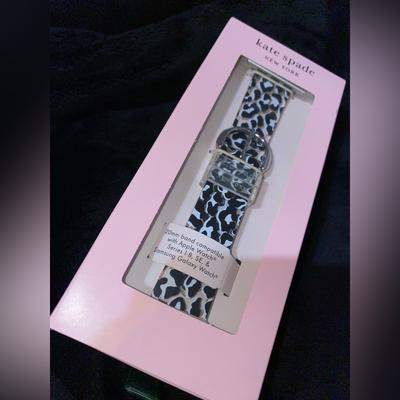 Kate Spade Wearables | Brand New, Cheetah/Leopard Print Kate Spade 20mm Watch Band. Never Opened | Color: Black/White | Size: 22mm