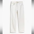 Madewell Jeans | C18 The Mid-Rise Perfect Vintage Straight Jean In Tile White | Color: White | Size: 24