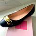 Kate Spade Shoes | Kate Spade New Flat Shoes Phoebe Black Leather | Color: Black | Size: 8.5