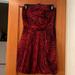 Zara Dresses | Adorable Zara Bubble Mini Dress! Red Leopard Print! | Color: Black/Red | Size: S