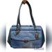 Coach Bags | Coach Madison Embossed Lizard Madeline East/West Satchel | Color: Blue | Size: 17" (L) X 9.5" (H) X 6" (W)- 8.5" Shoulder Drop