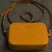 Coach Bags | Coach Signature Leather Mini Camera Crossbody Bag | Color: Brown/Yellow | Size: Os